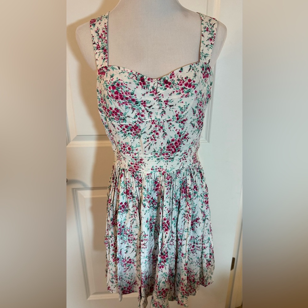 LC Lauren Conrad Floral Sweetheart Fit & Flare Dress